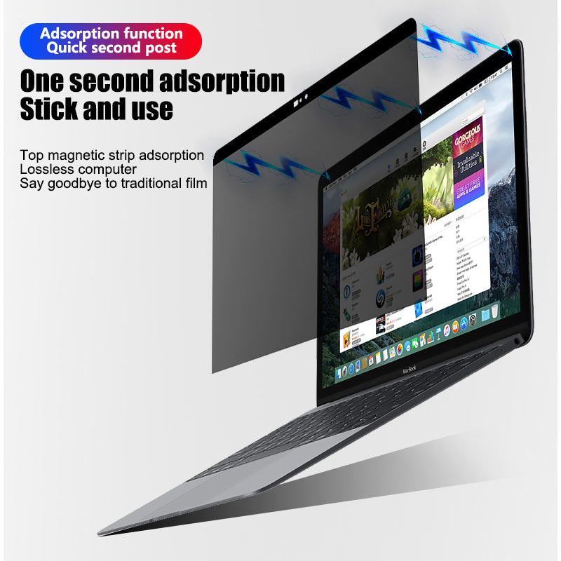 Clearly Hidden Magnetic Privacy Film For Notebooks