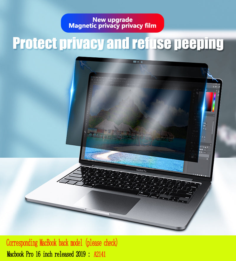 Clearly Hidden Magnetic Privacy Film For Notebooks