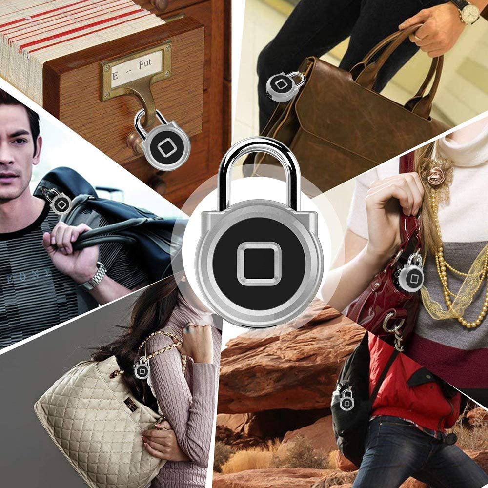 Fingerprint waterproof anti-theft security padlock