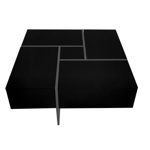 Unique Design Coffee Table With 4 Hidden Storage Compartment